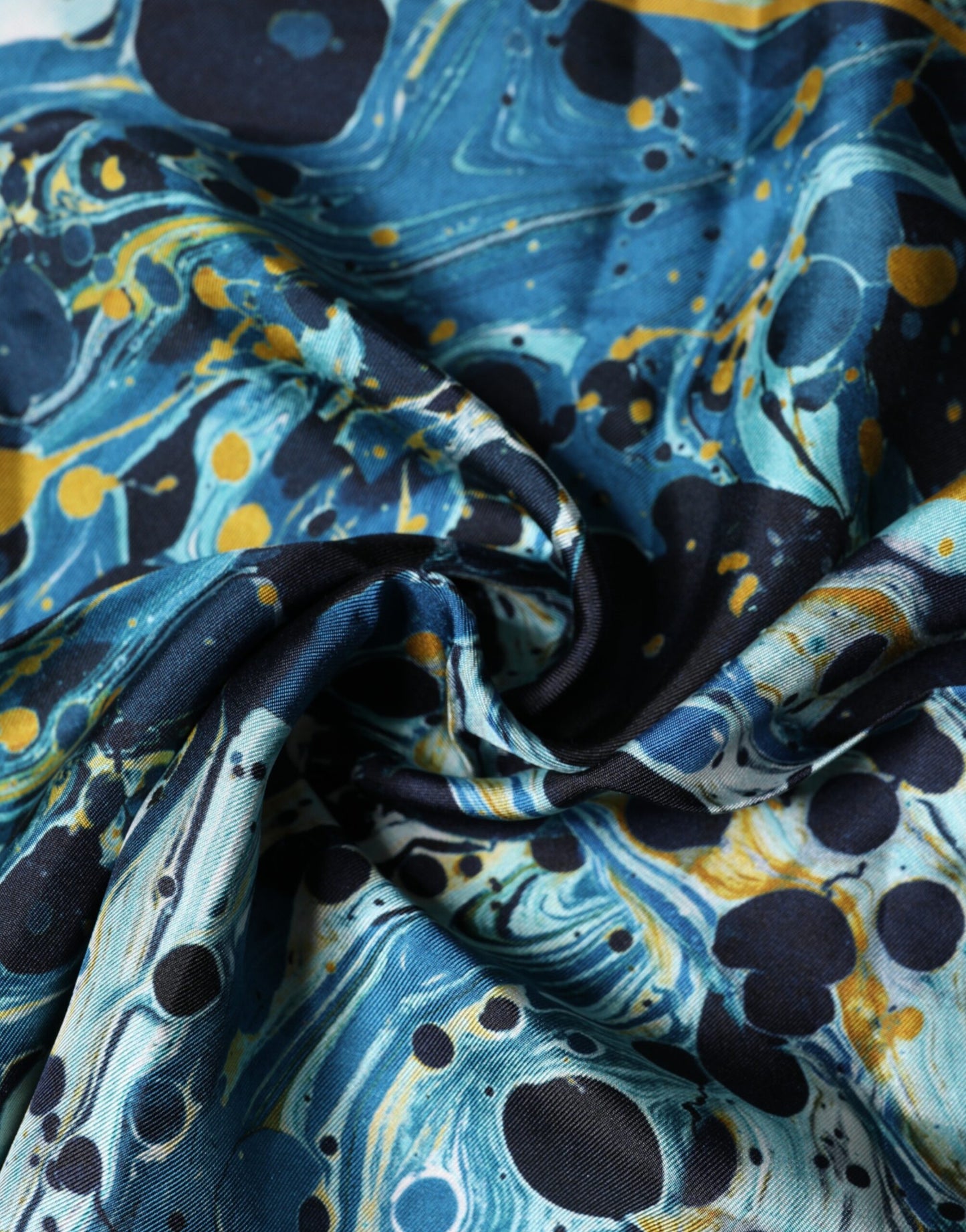 Multicolor Marble Square Foulard Scarf