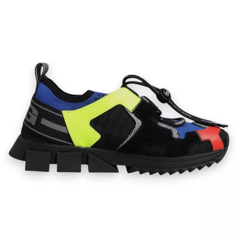 Multicolor Mesh Sorrento Trekking Sneakers Shoes-Dolce & Gabbana-LabelTerrace.com