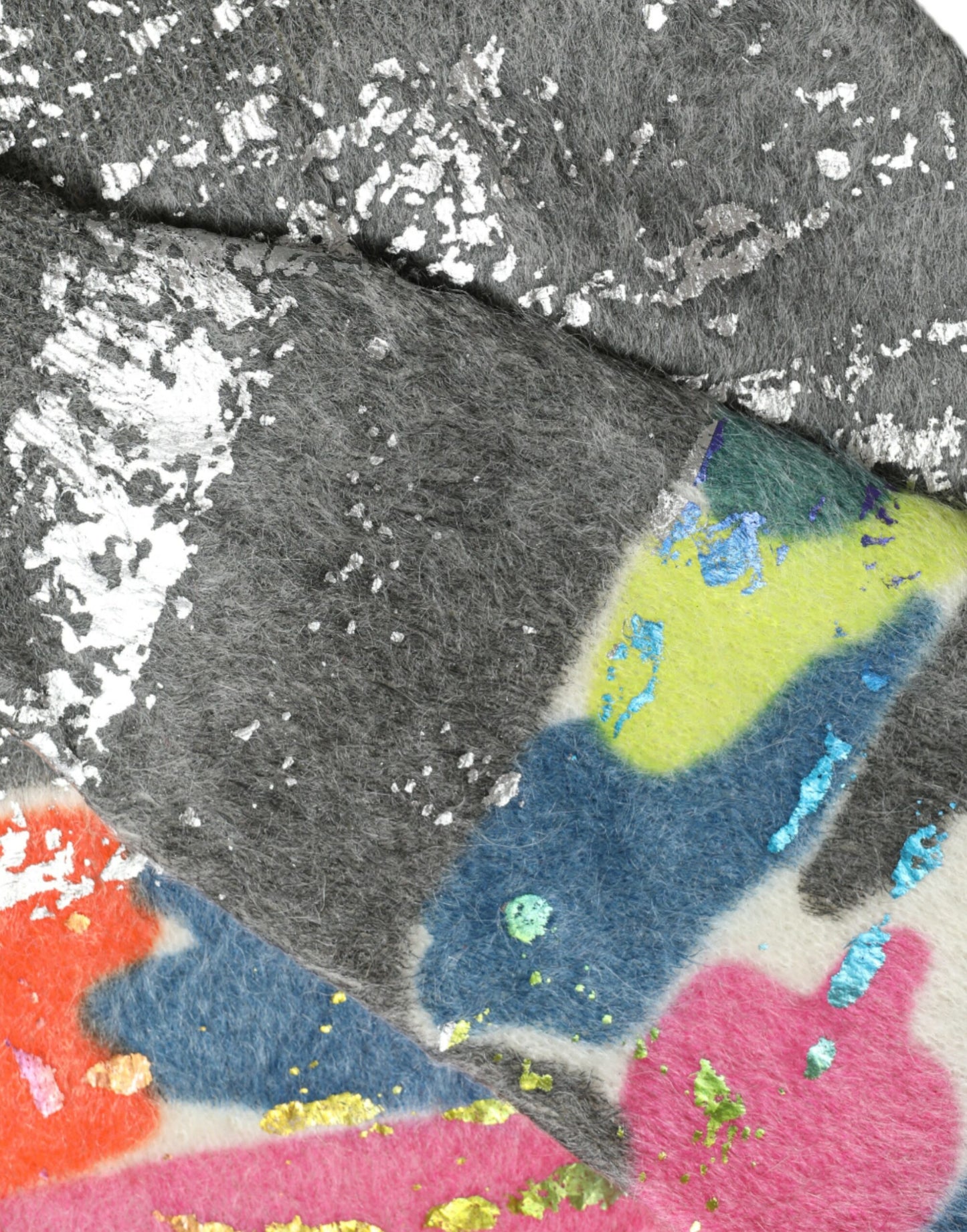 Multicolor Mohair Turtleneck Pullover Sweater-Dolce & Gabbana-LabelTerrace.com