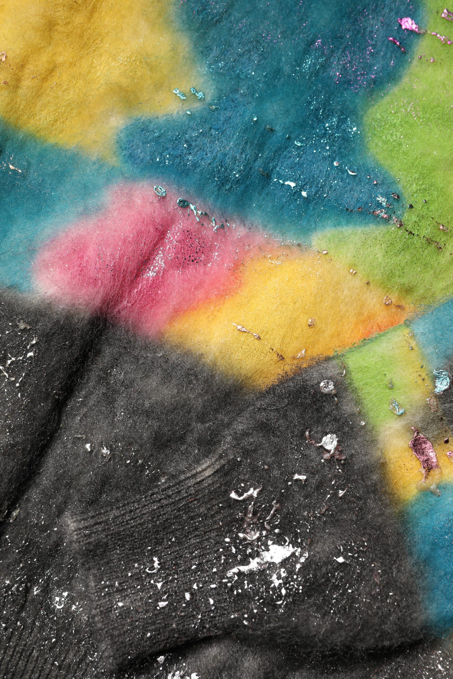 Multicolor Mohair Turtleneck Pullover Sweater-Dolce & Gabbana-LabelTerrace.com