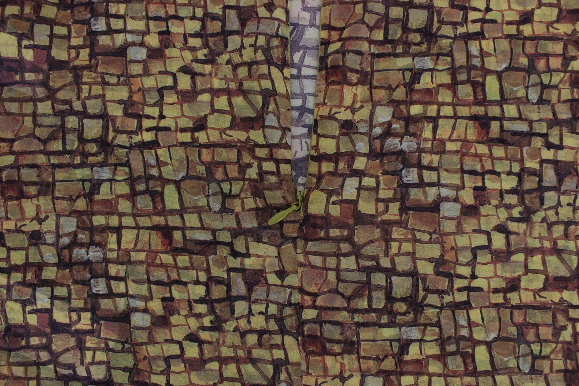 Multicolor Mosaic Print Silk Blouse T-shirt-Dolce & Gabbana-LabelTerrace.com