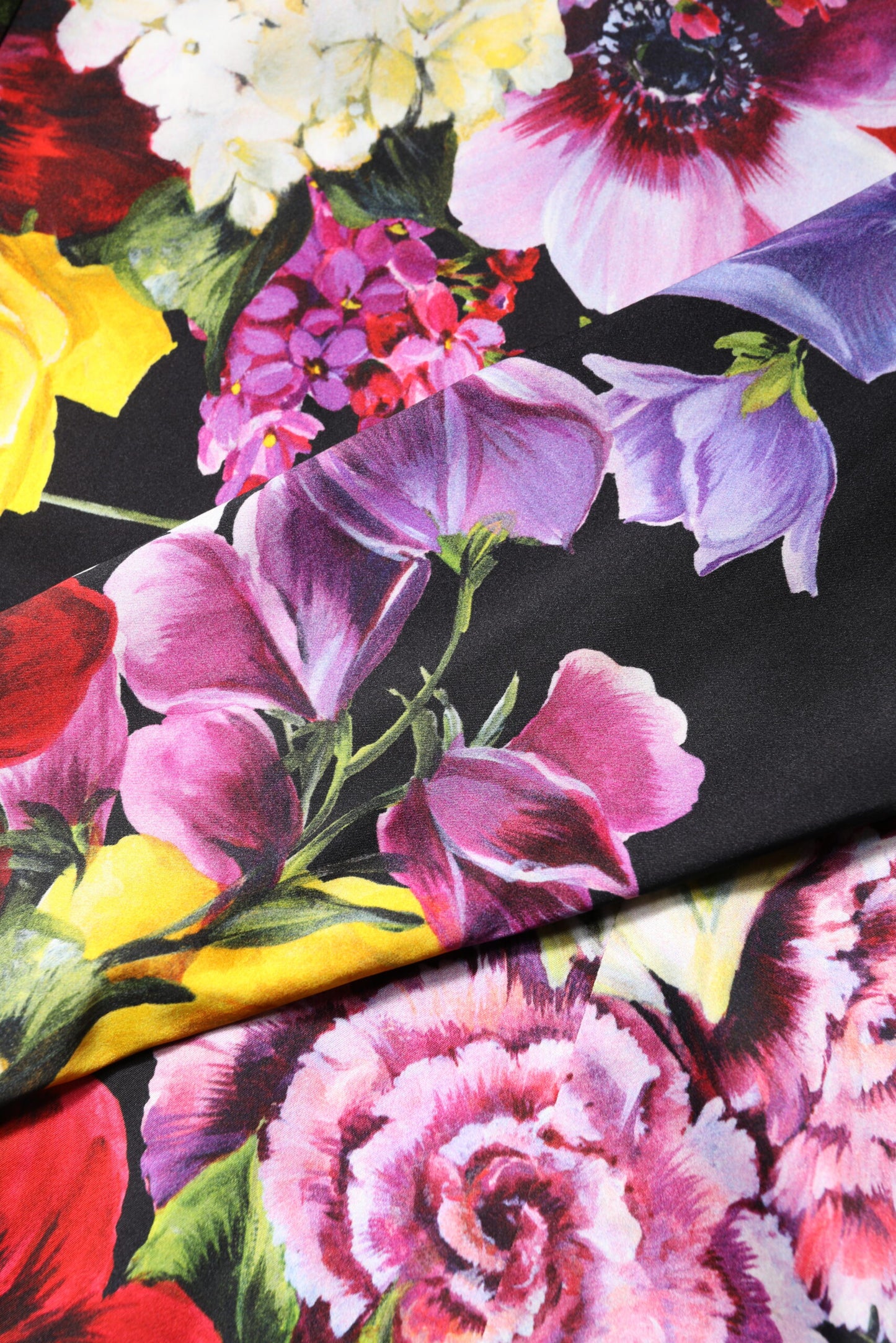 Multicolor Ortensies Long Sleeves Blouse Top-Dolce & Gabbana-LabelTerrace.com