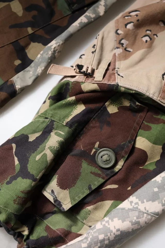 Multicolor Patchwork Camouflage Cargo Pants-Dolce & Gabbana-LabelTerrace.com