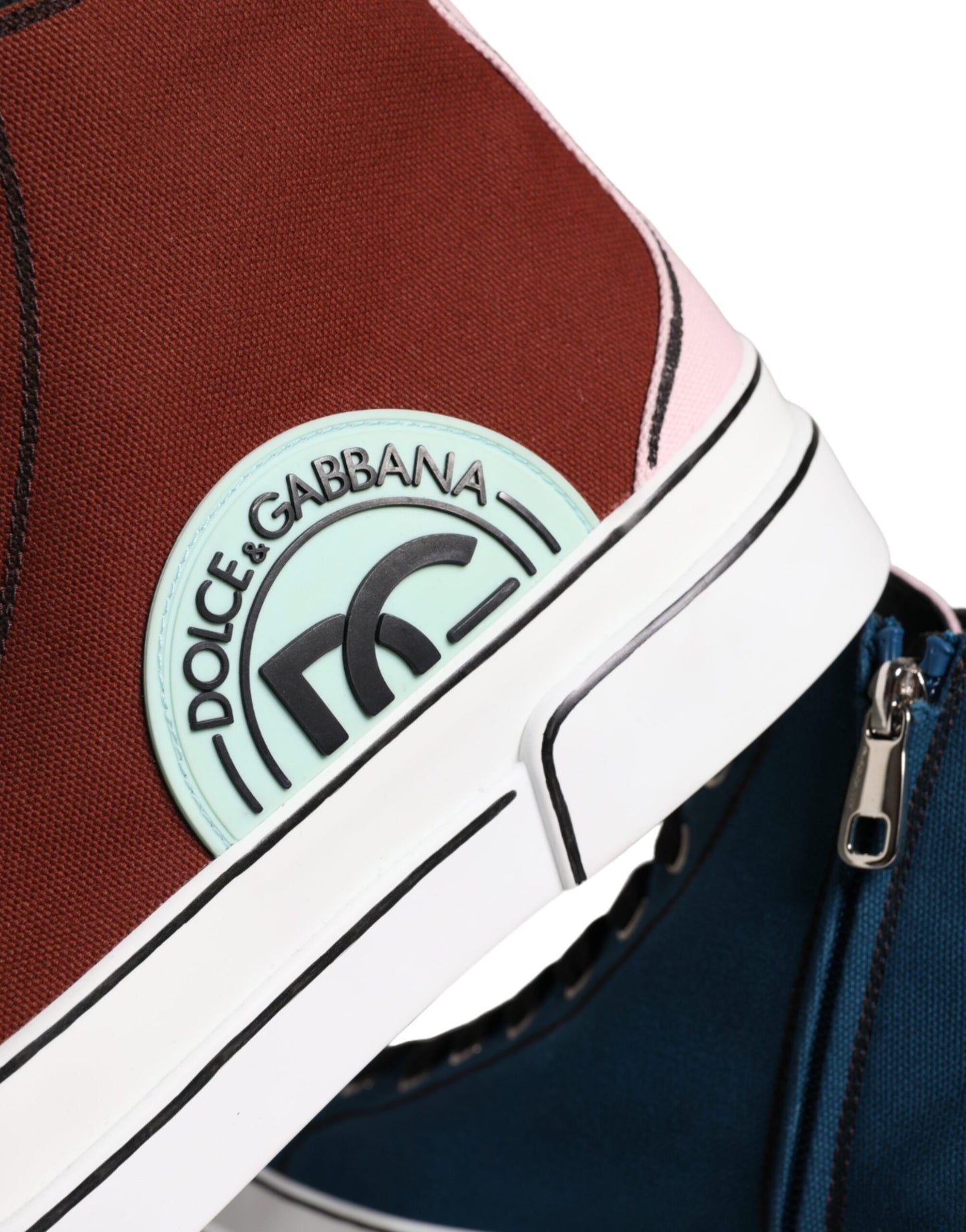 Multicolor Patchwork High Top Sneaker Shoes-Dolce & Gabbana-LabelTerrace.com