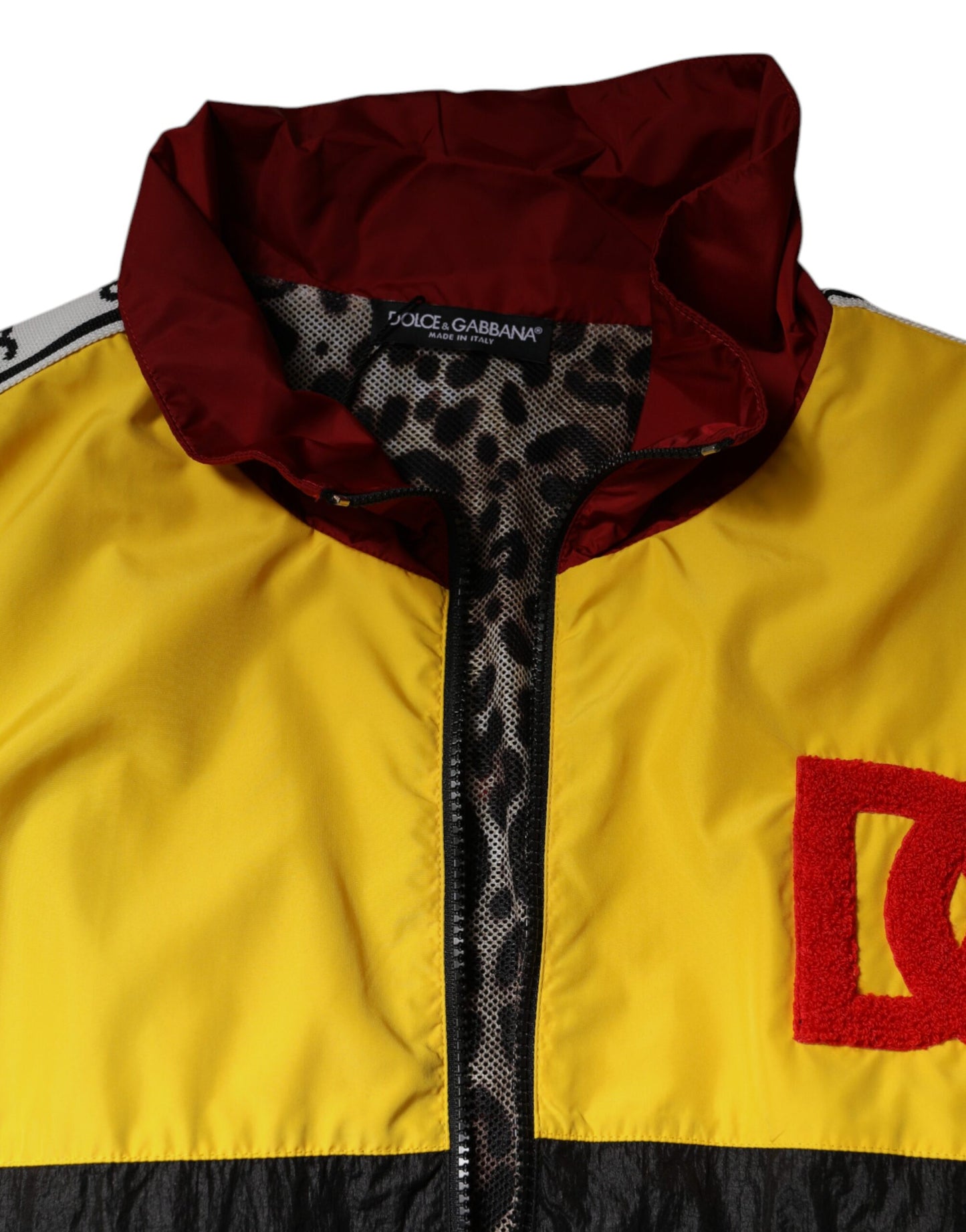 Multicolor Patchwork Men Full Zip Sweater-Dolce & Gabbana-LabelTerrace.com