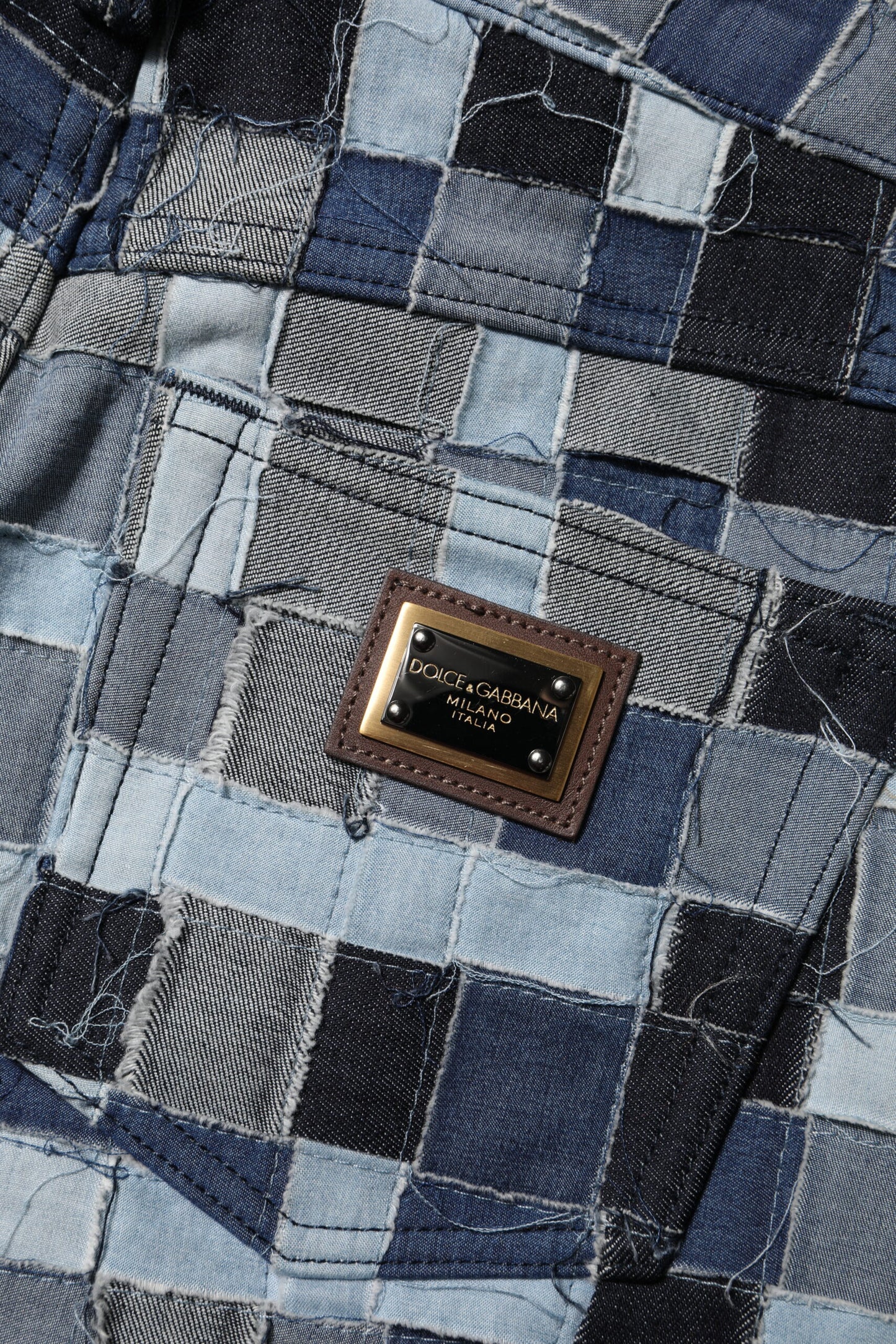 Multicolor Patchwork Skinny Denim Jeans-Dolce & Gabbana-LabelTerrace.com