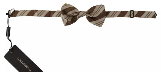 Multicolor Patterned Adjustable Neck Bow Tie Men-Dolce & Gabbana-LabelTerrace.com
