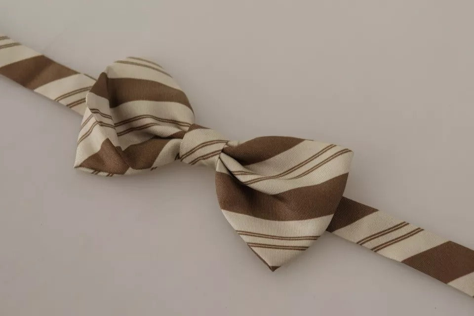Multicolor Patterned Adjustable Neck Bow Tie Men-Dolce & Gabbana-LabelTerrace.com
