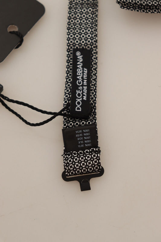 Multicolor Patterned Adjustable Neck Papillon Bow Tie-Dolce & Gabbana-LabelTerrace.com