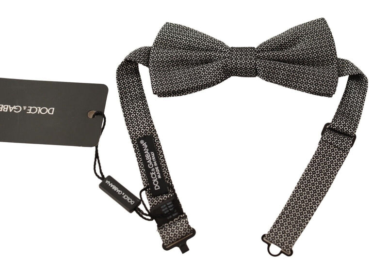 Multicolor Patterned Adjustable Neck Papillon Bow Tie-Dolce & Gabbana-LabelTerrace.com