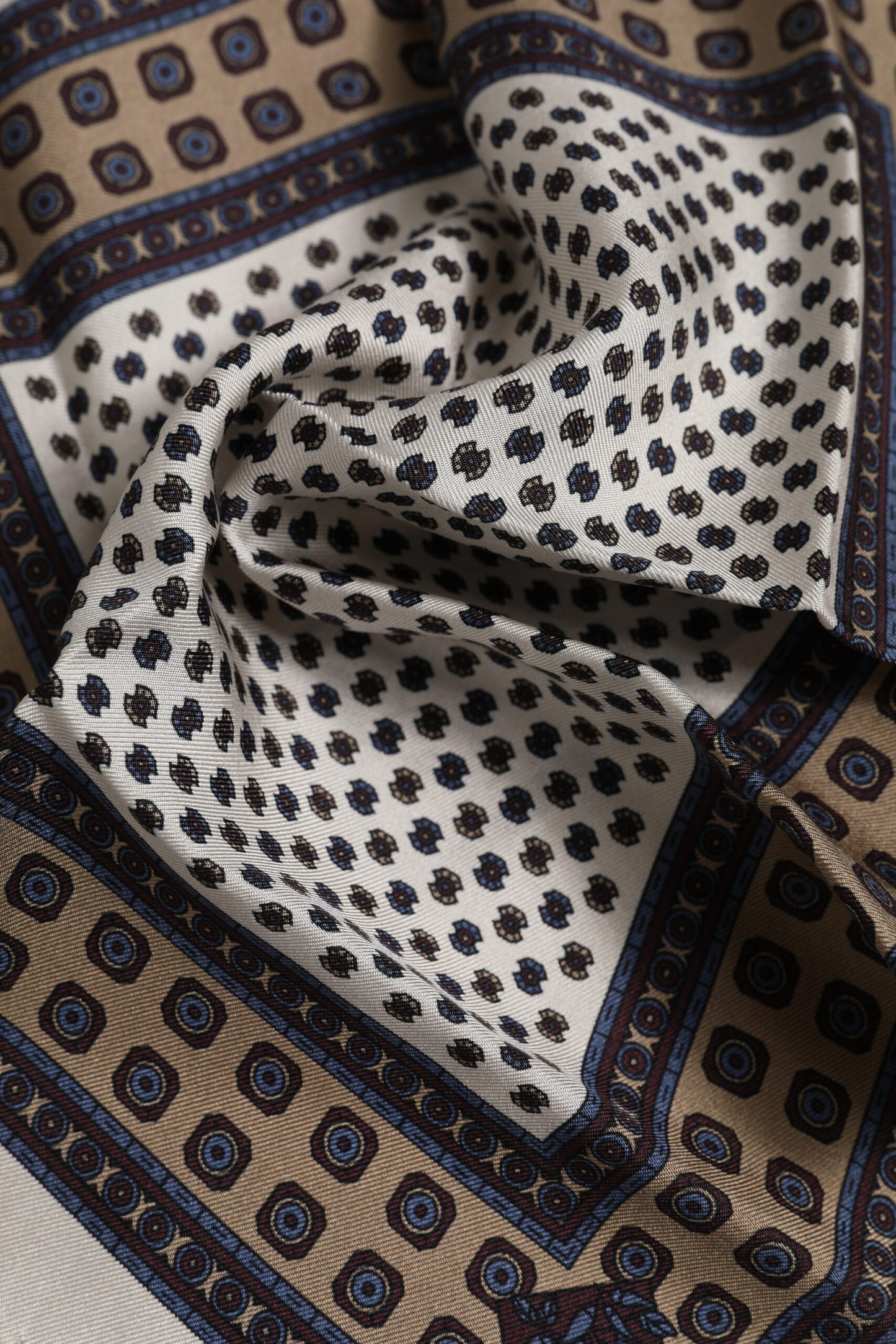 Multicolor Patterned Square Men Foulard Scarf-Dolce & Gabbana-LabelTerrace.com