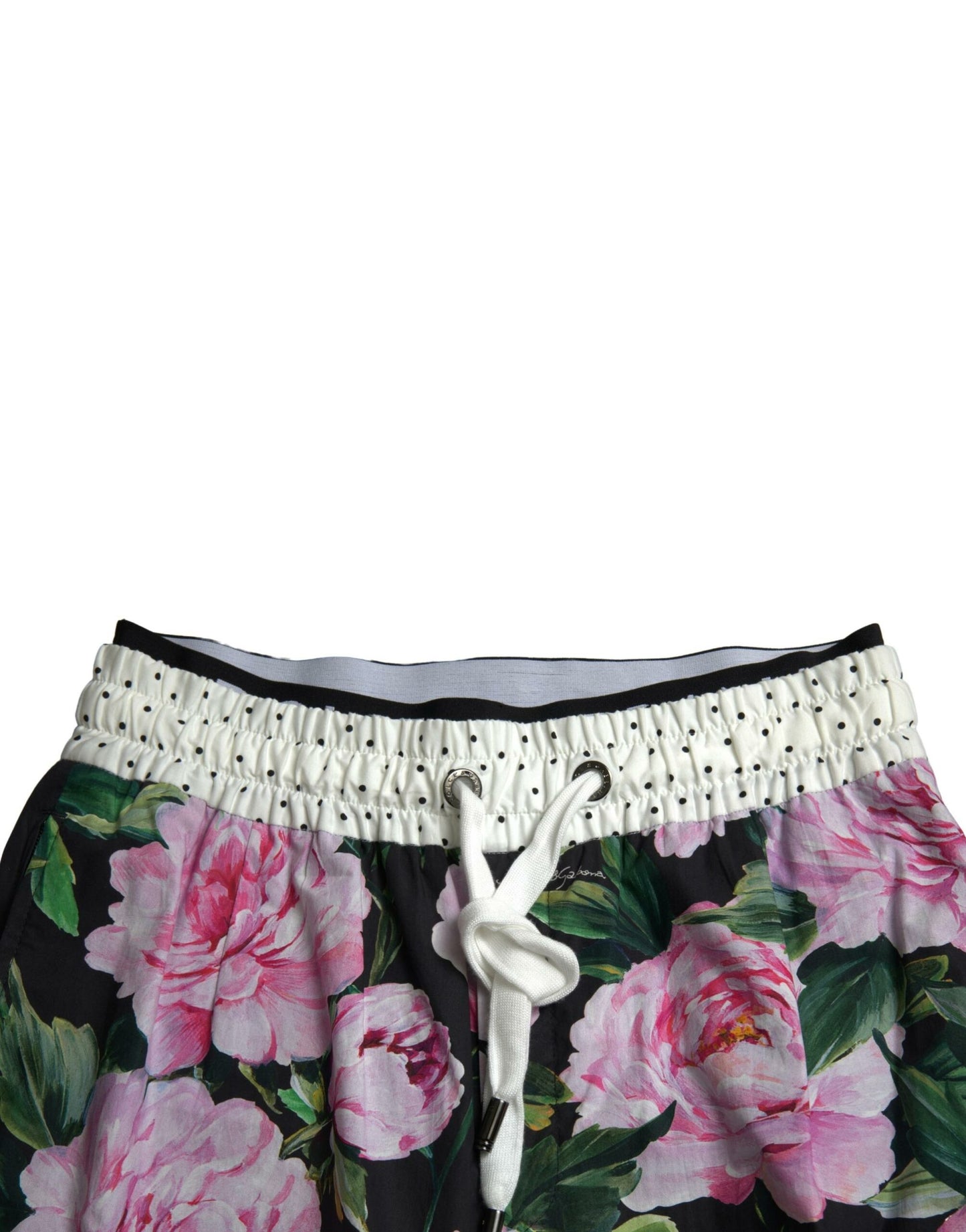 Multicolor Peony Joggers Cotton Men Pants-Dolce & Gabbana-LabelTerrace.com