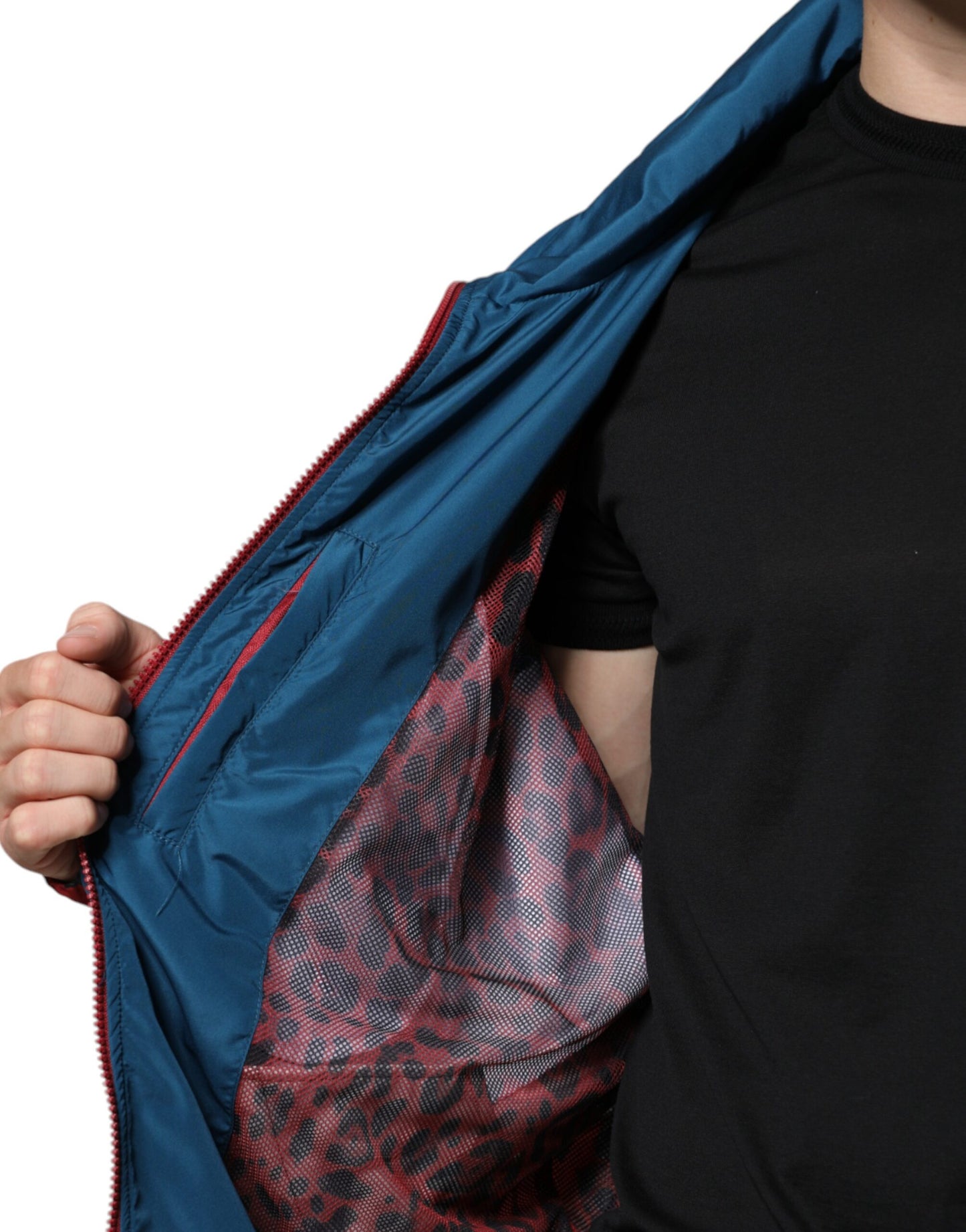 Multicolor Polyester Full Zip Jacket-Dolce & Gabbana-LabelTerrace.com