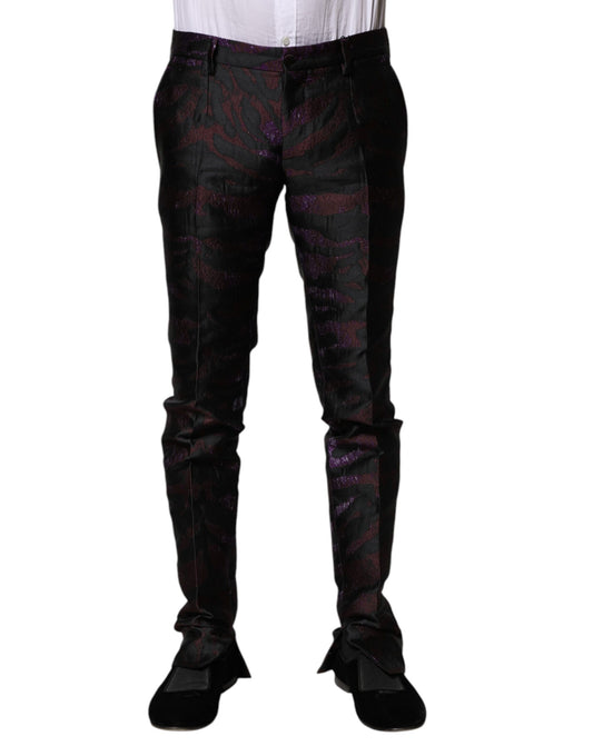 Multicolor Polyester Patterned Pants-Dolce & Gabbana-LabelTerrace.com