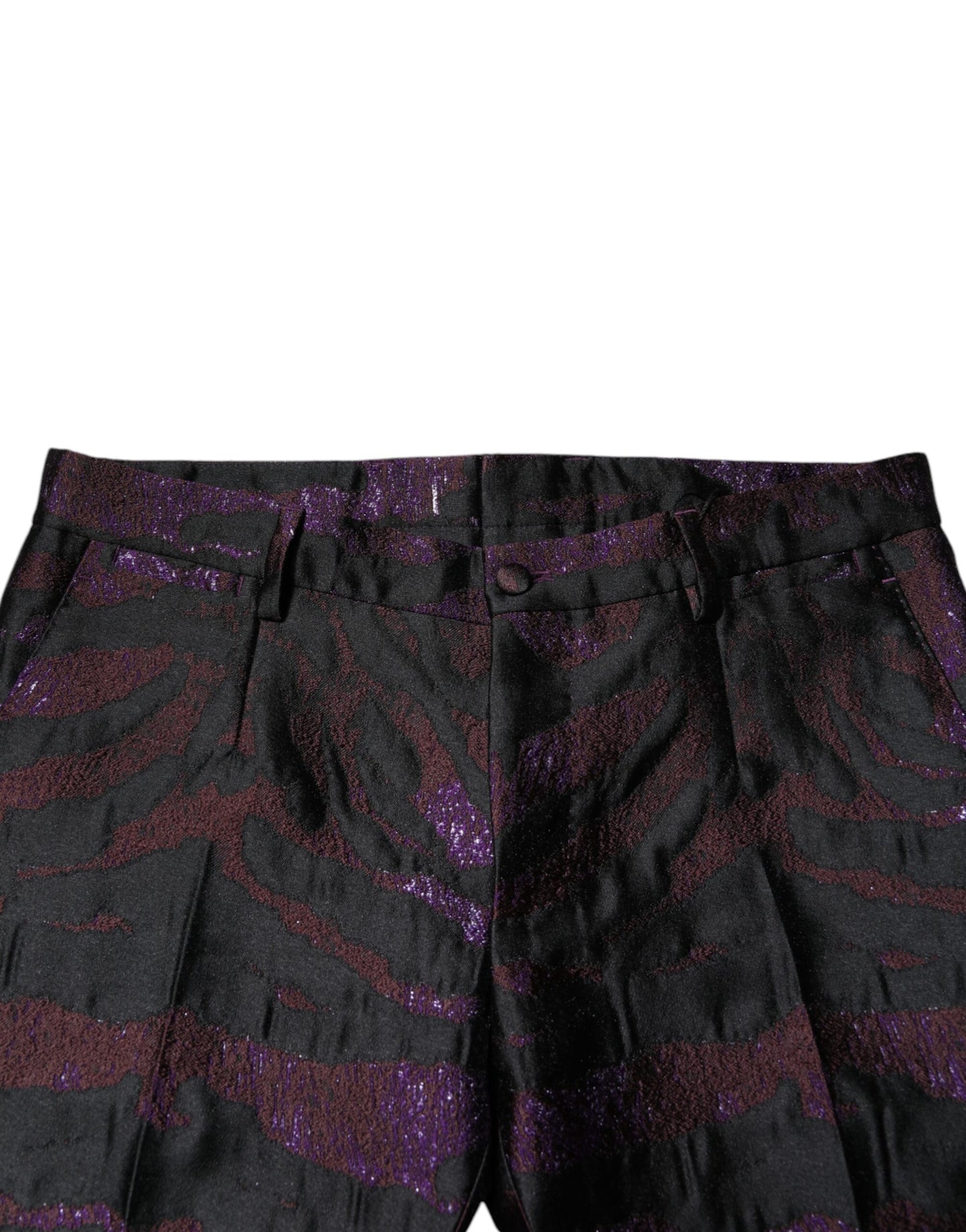 Multicolor Polyester Patterned Pants-Dolce & Gabbana-LabelTerrace.com