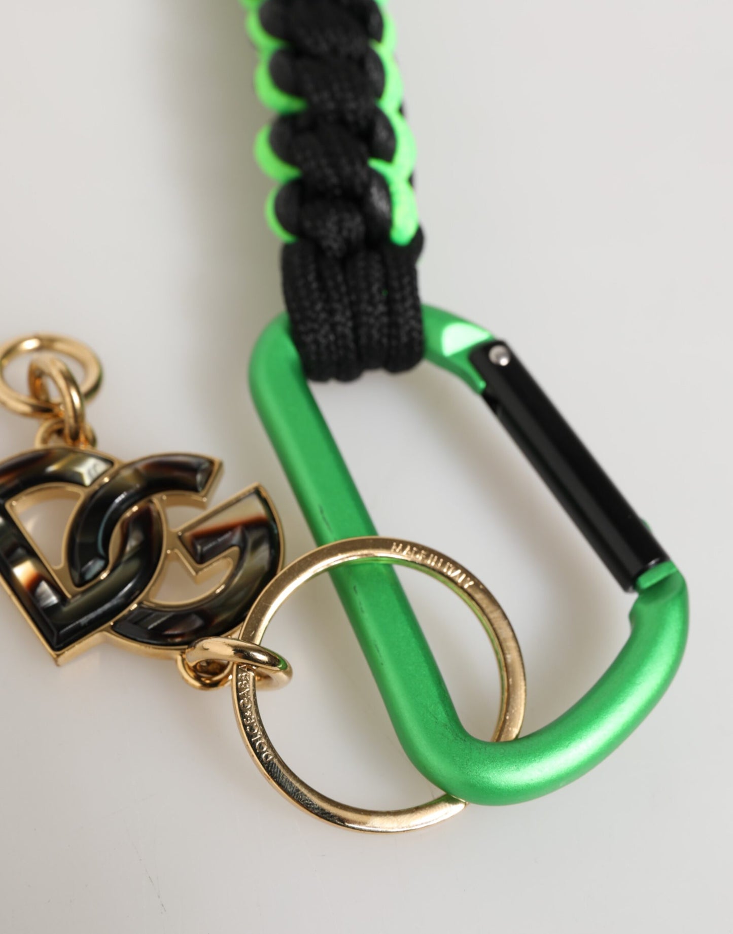 Multicolor Polyester Tape String DG Logo Keychain Keyring-Dolce & Gabbana-LabelTerrace.com