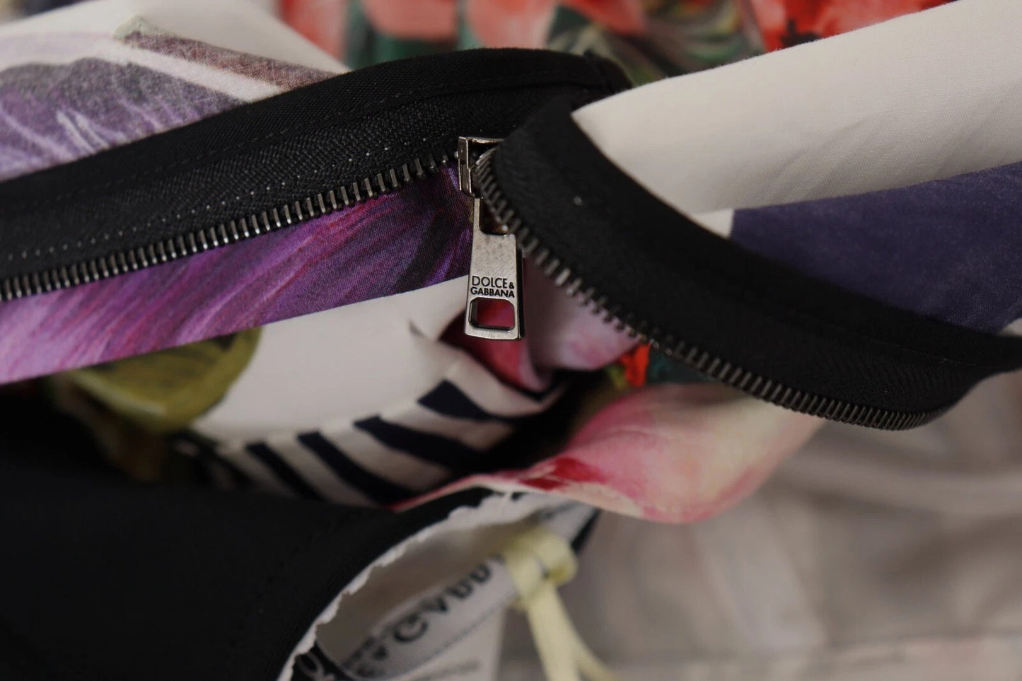 Multicolor Poplin Floral Mini Flared Dress-Dolce & Gabbana-LabelTerrace.com