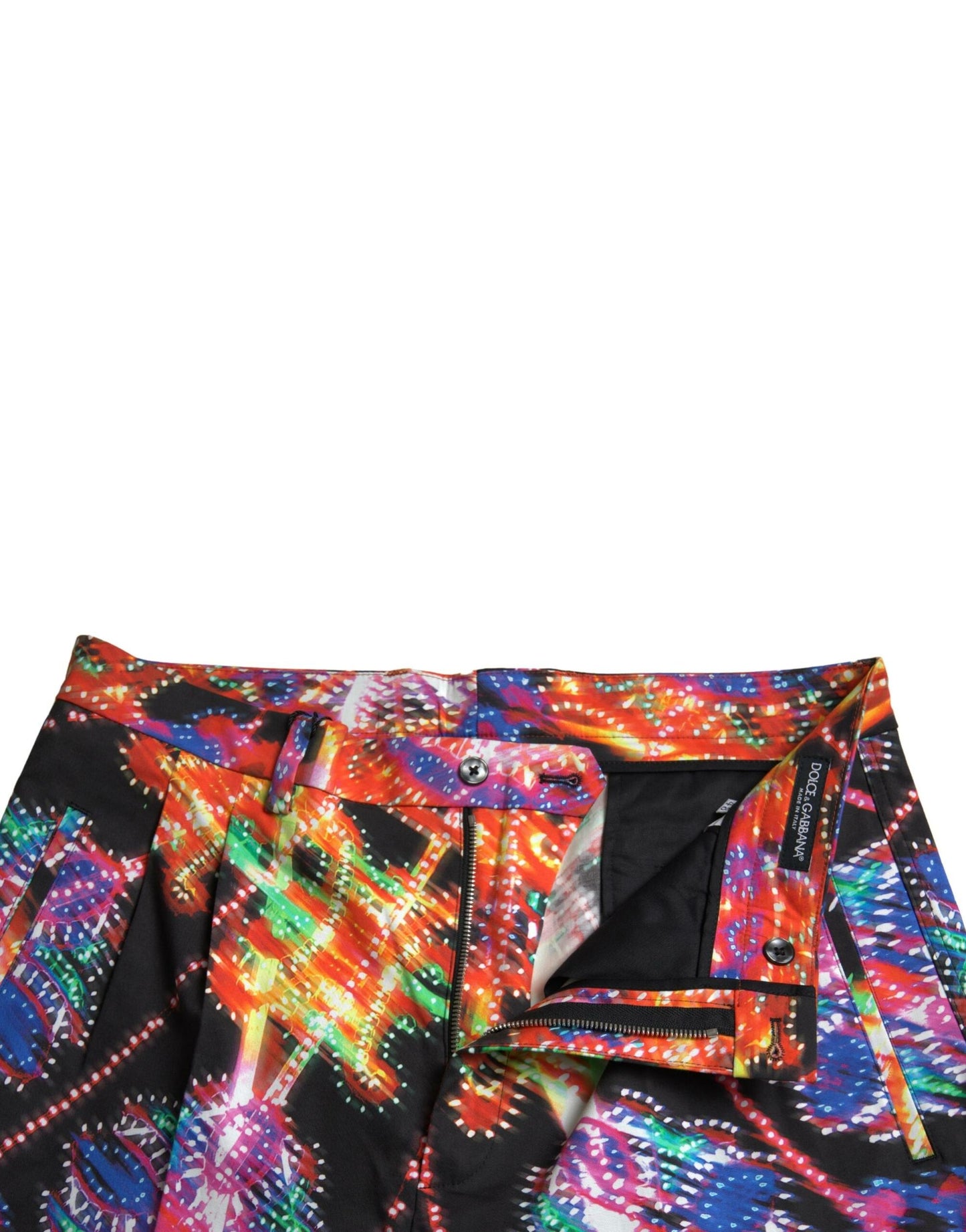 Multicolor Printed Cotton Men Bermuda Shorts-Dolce & Gabbana-LabelTerrace.com