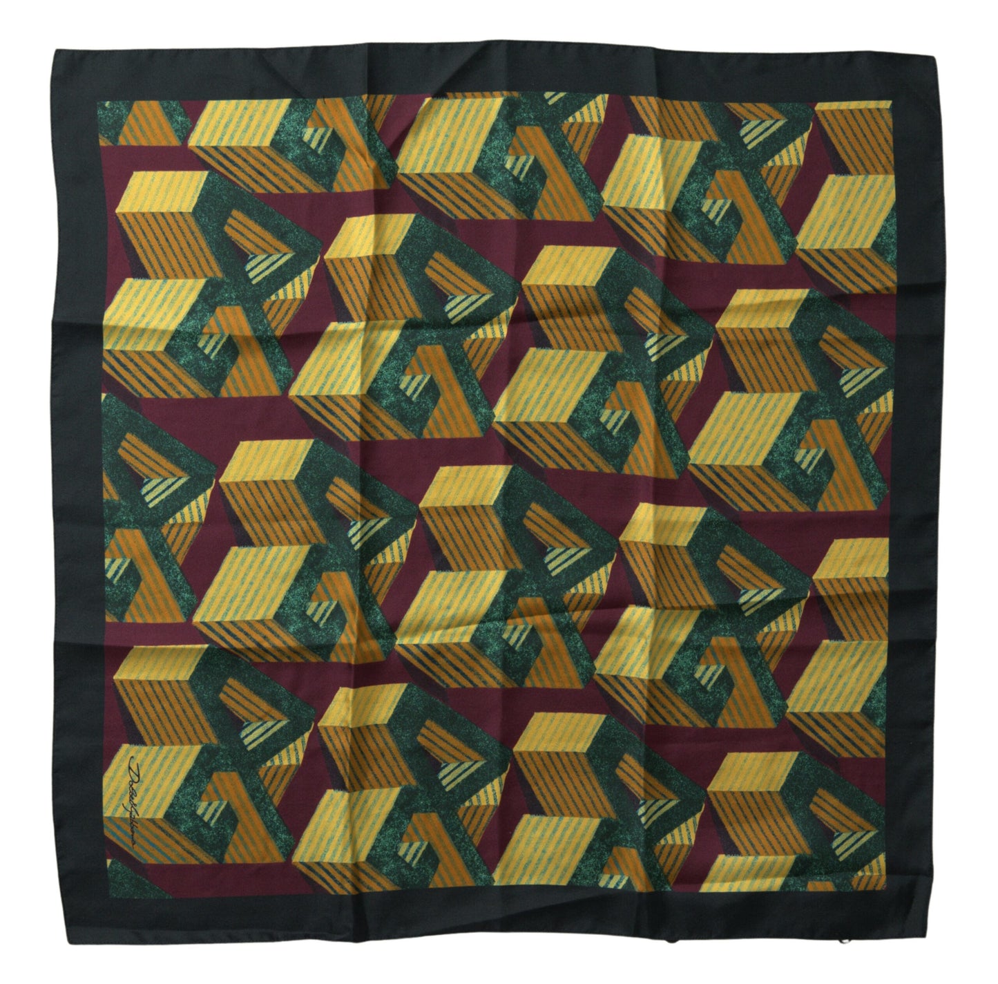 Multicolor Printed Square Handkerchief Scarf-Dolce & Gabbana-LabelTerrace.com