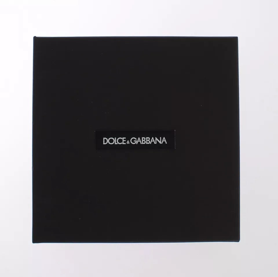 Multicolor Raffia Leather Clasp Finder Chain Keyring-Dolce & Gabbana-LabelTerrace.com