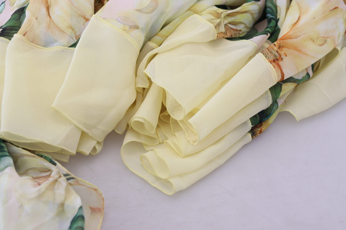 Multicolor Silk Floral Print Long Maxi Dress-Dolce & Gabbana-LabelTerrace.com