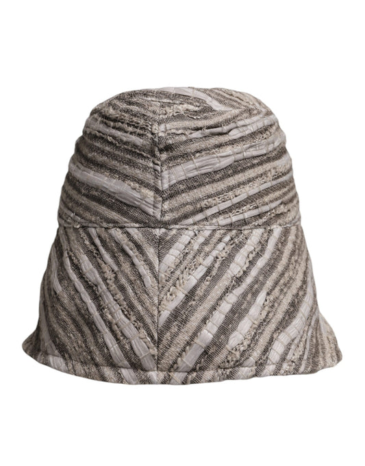 Multicolor Stripes Cotton Bucket Cap-Dolce & Gabbana-LabelTerrace.com