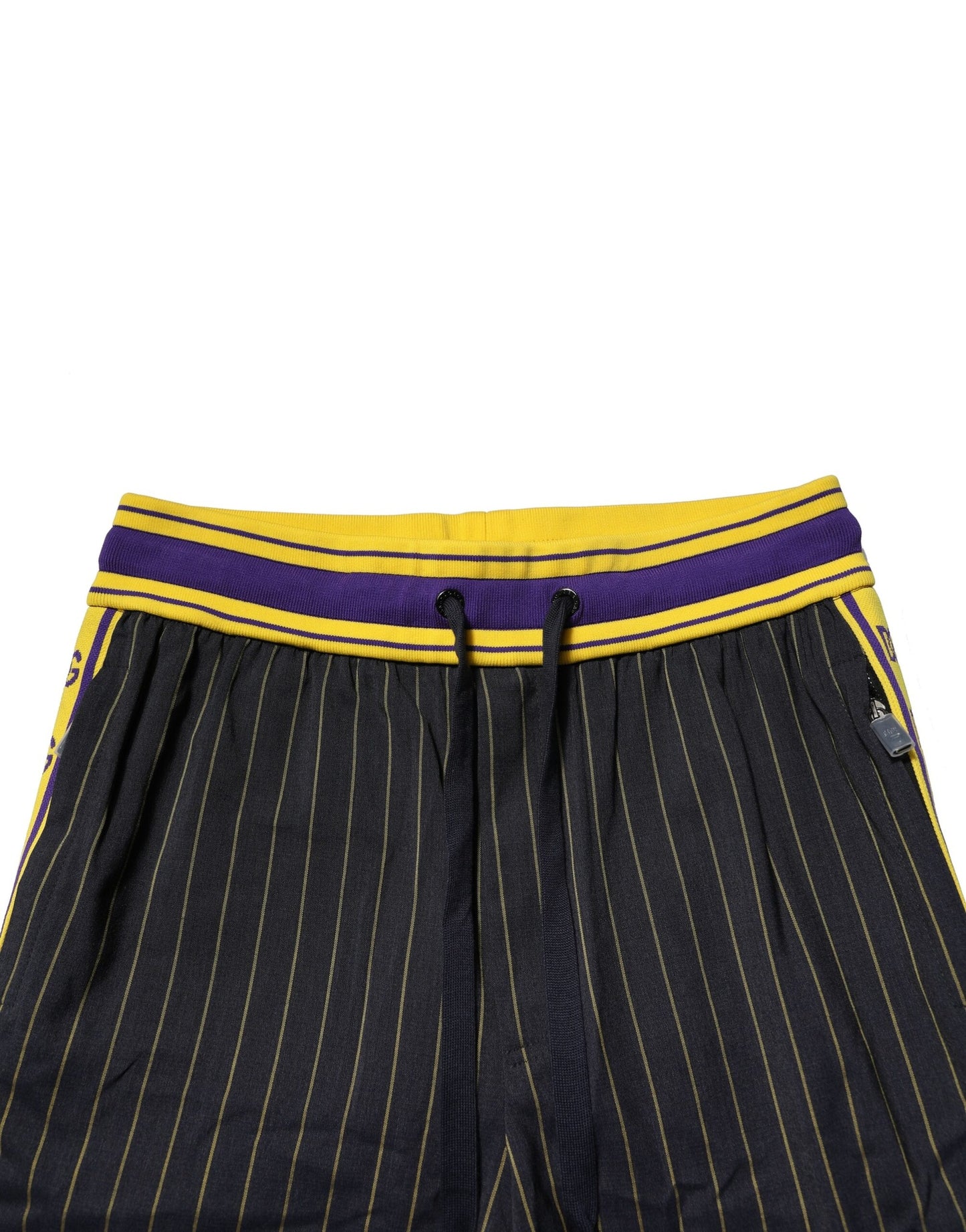 Multicolor Stripes Wool Jogger Pants-Dolce & Gabbana-LabelTerrace.com