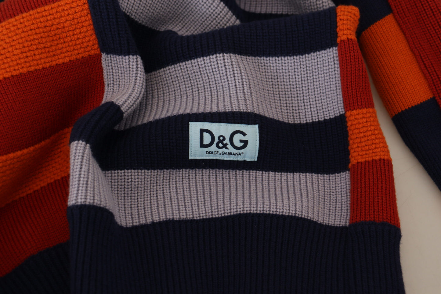 Multicolor Stripes Wool Pullover Sweater-Dolce & Gabbana-LabelTerrace.com