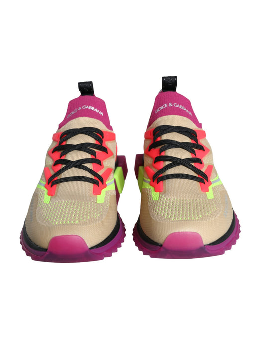 Multicolor Super King Low Top Sneakers Shoes-Dolce & Gabbana-LabelTerrace.com