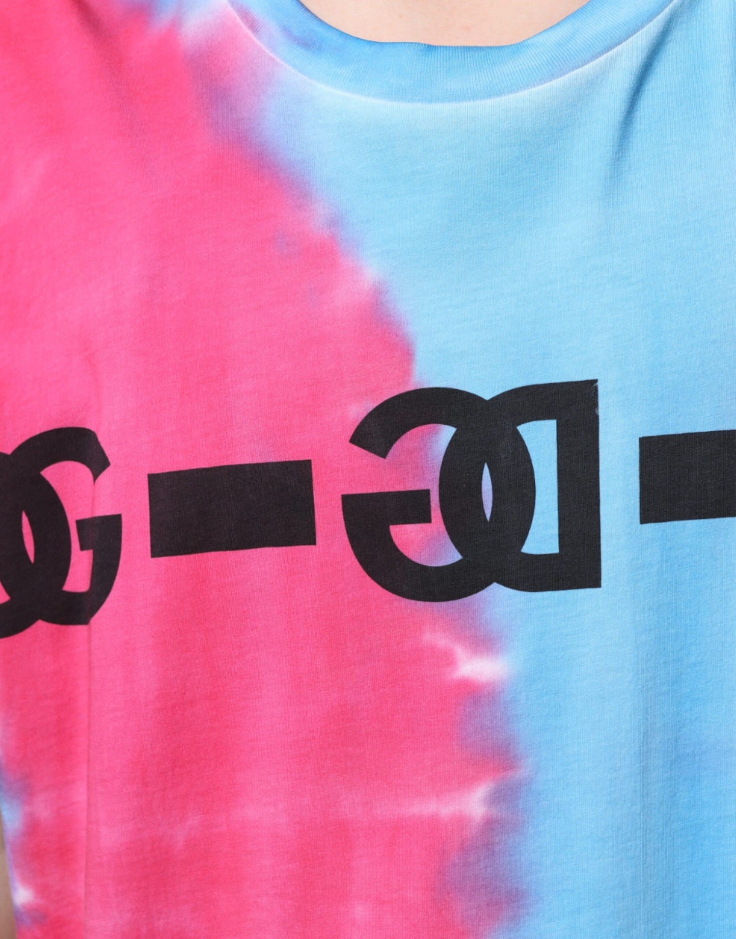 Multicolor Tie Dye Cotton Sleeveless T-shirt-Dolce & Gabbana-LabelTerrace.com