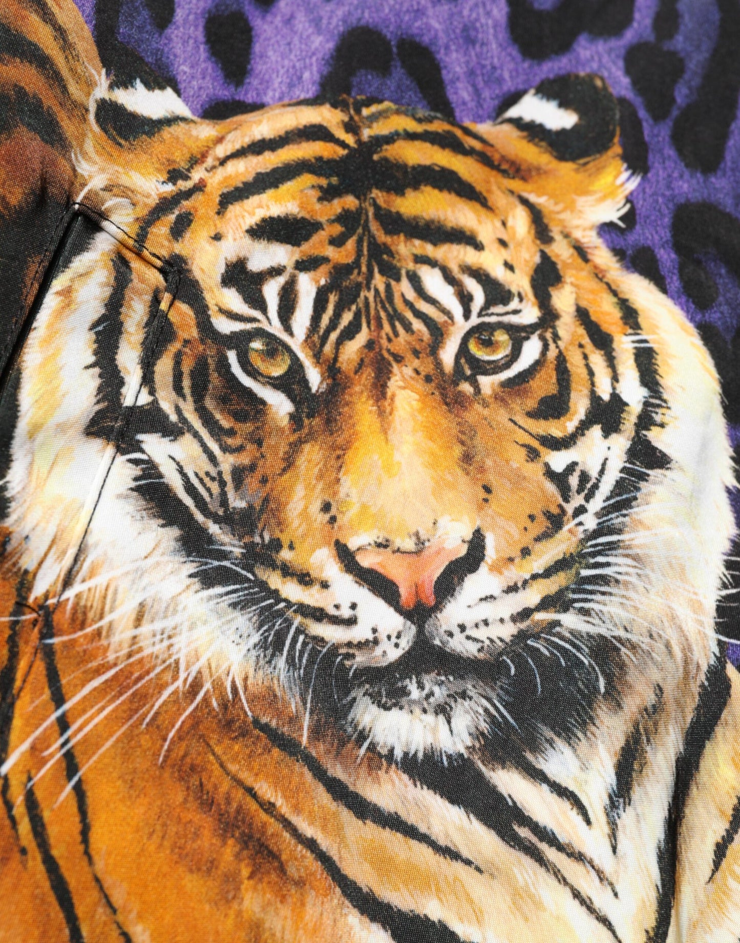 Multicolor Tiger Print Men Bomber Jacket-Dolce & Gabbana-LabelTerrace.com