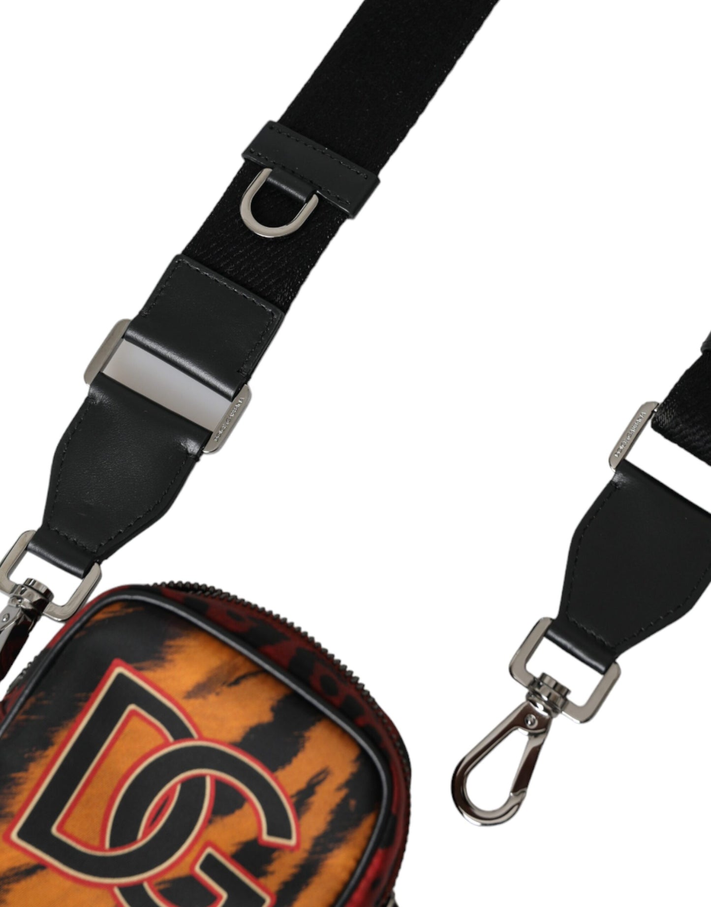 Multicolor Tiger Print Nylon Logo Cross Body Bag-Dolce & Gabbana-LabelTerrace.com