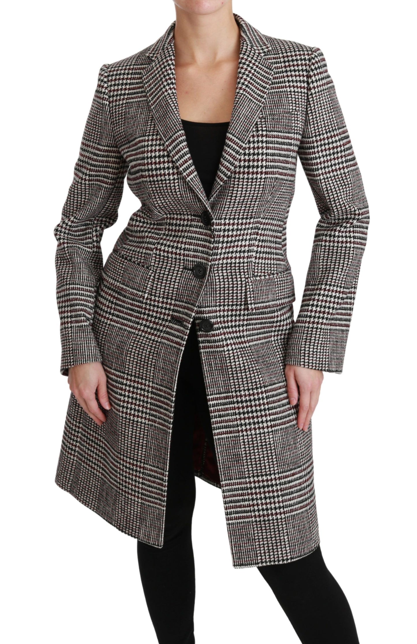 Multicolor Trench Knee Long Jacket Coat-Dolce & Gabbana-LabelTerrace.com
