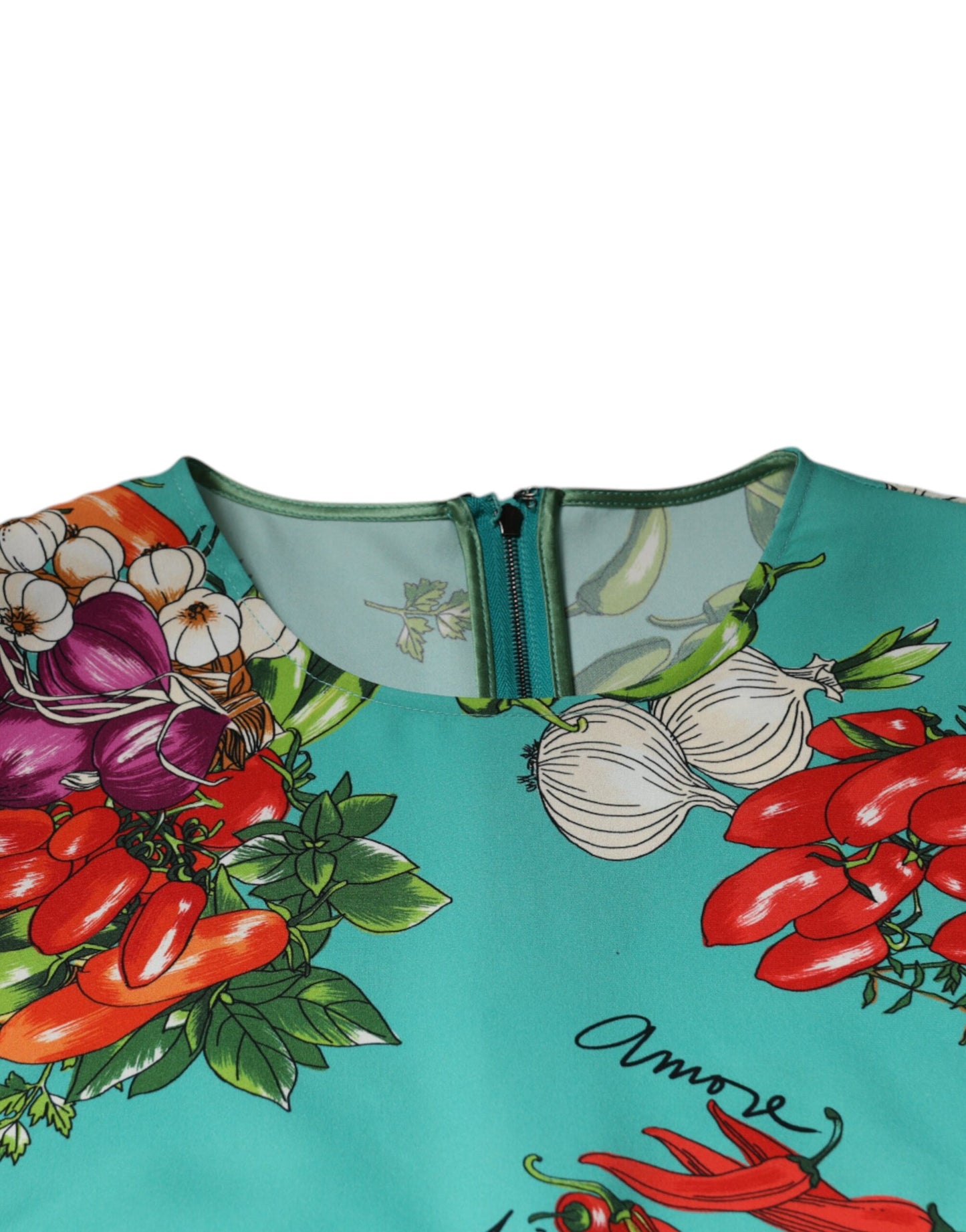 Multicolor Vegetables Sleeveless Tank Top-Dolce & Gabbana-LabelTerrace.com