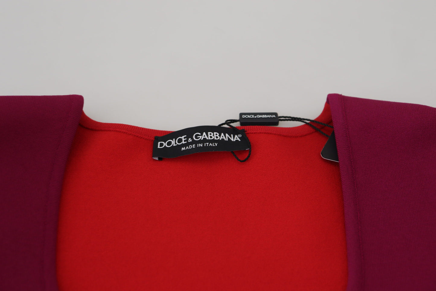 Multicolor Viscose Square Neck Pullover Sweater-Dolce & Gabbana-LabelTerrace.com