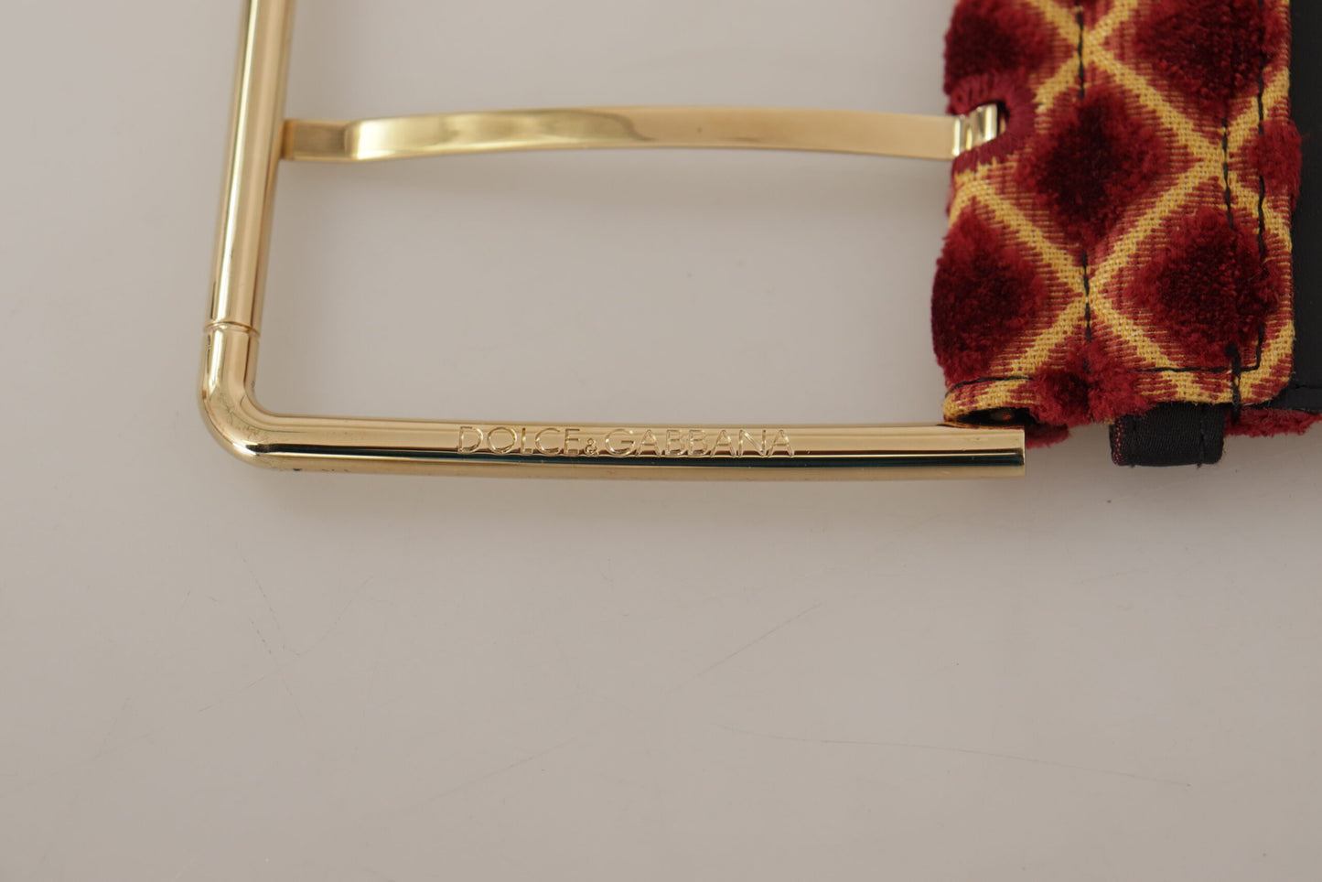 Multicolor Wide Leather Floral Gold Metal Buckle Belt-Dolce & Gabbana-LabelTerrace.com