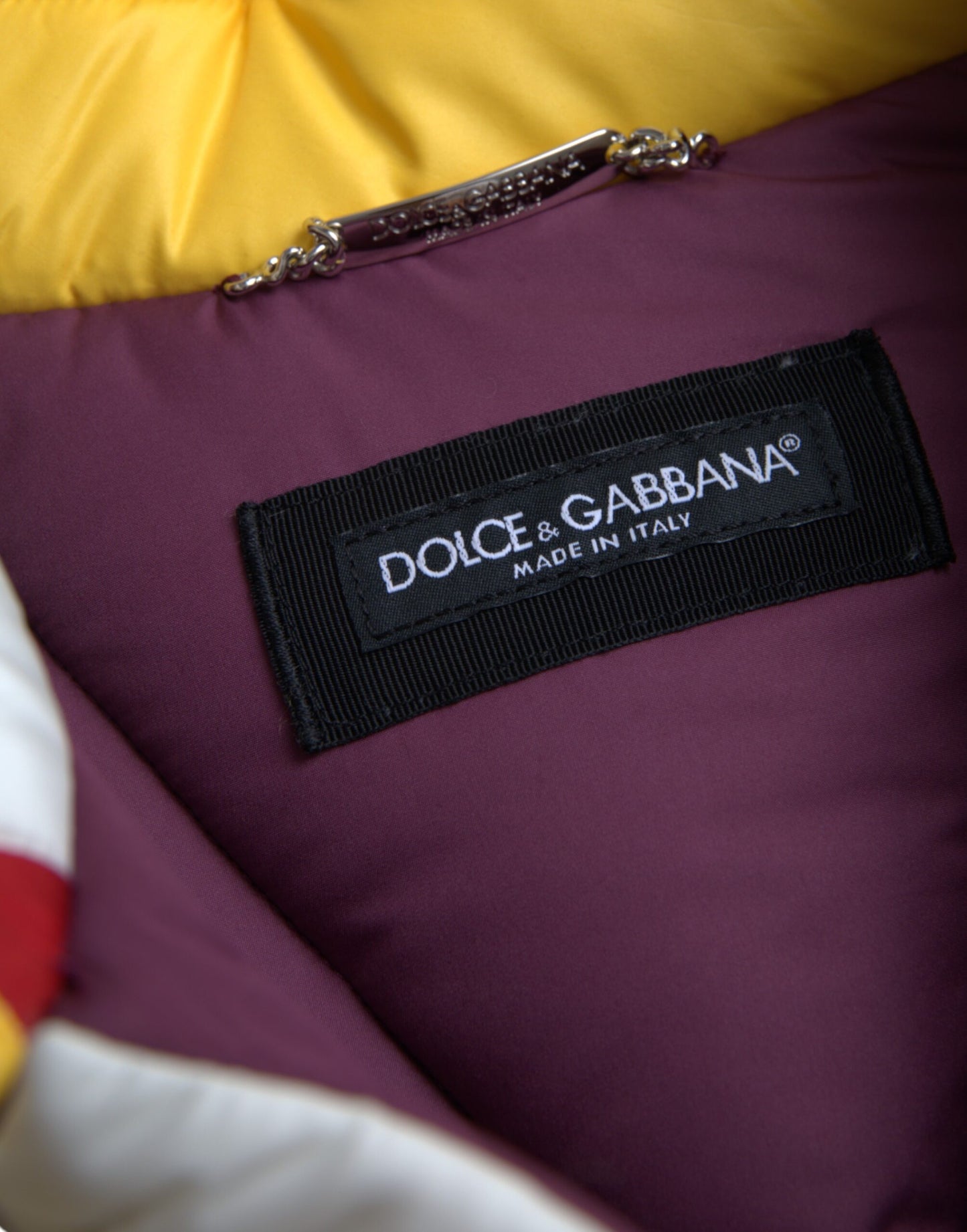 Multicolor Windbreaker Puffer Jacket Men-Dolce & Gabbana-LabelTerrace.com