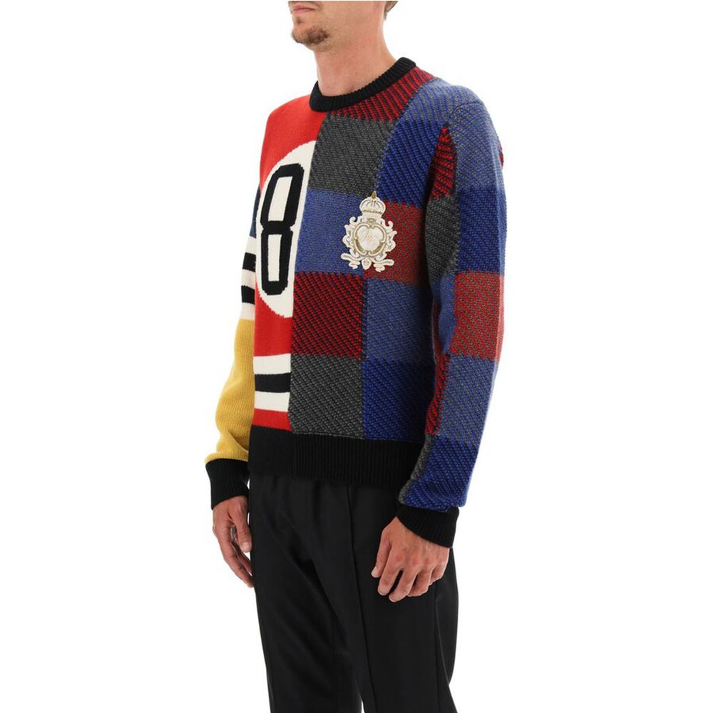 Multicolor Wool Sweater-Dolce & Gabbana-LabelTerrace.com