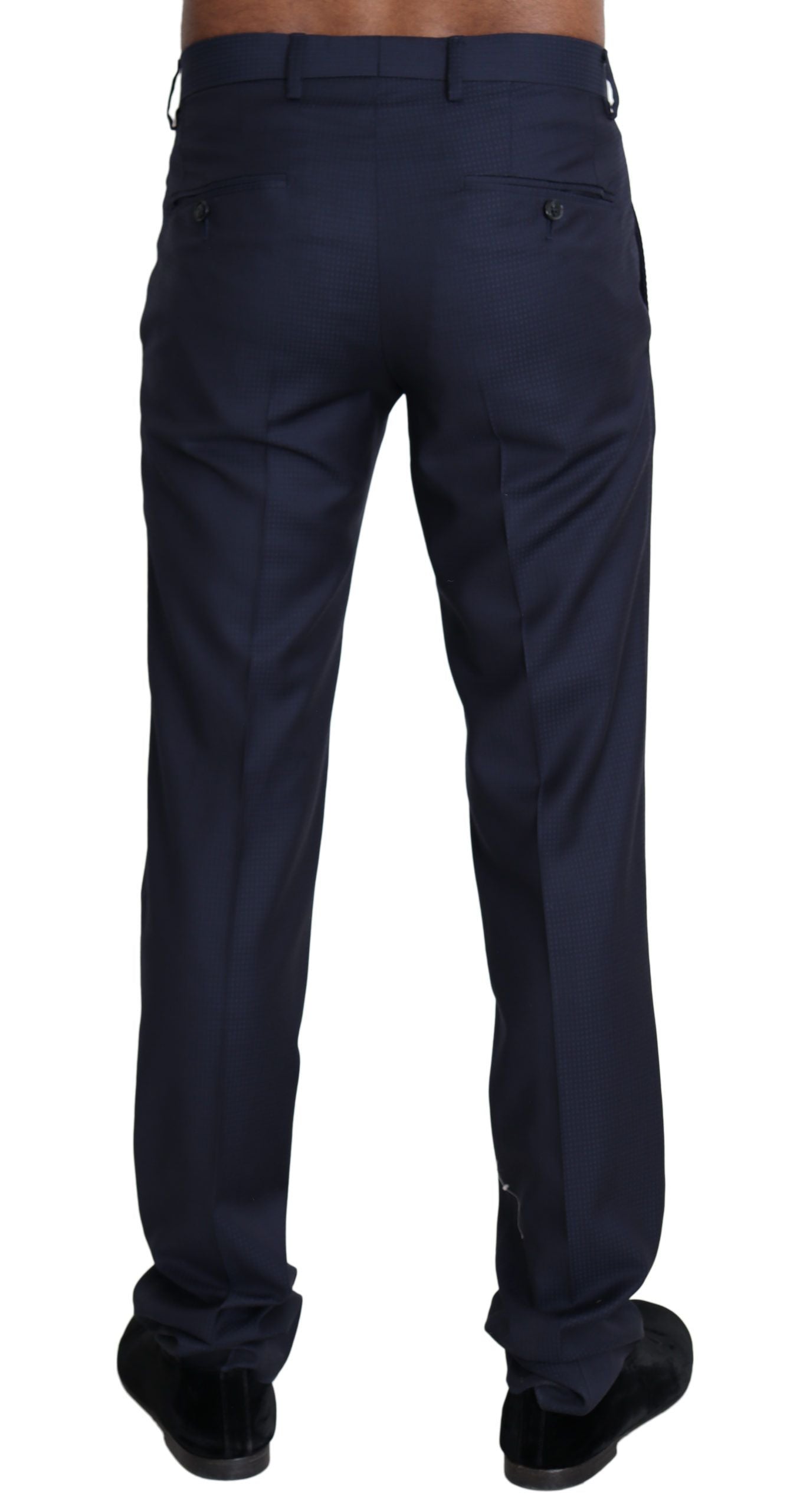 Navy Blue Dress Formal Men Trouser Pants-Dolce & Gabbana-LabelTerrace.com