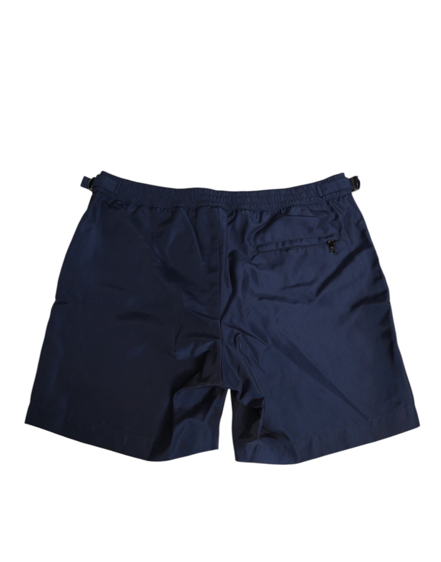 Navy Blue Polyester Logo Buckle Waist Swimwear-Dolce & Gabbana-LabelTerrace.com