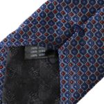 Navy Blue Silk Patterned Adjustable Men Tie-Dolce & Gabbana-LabelTerrace.com