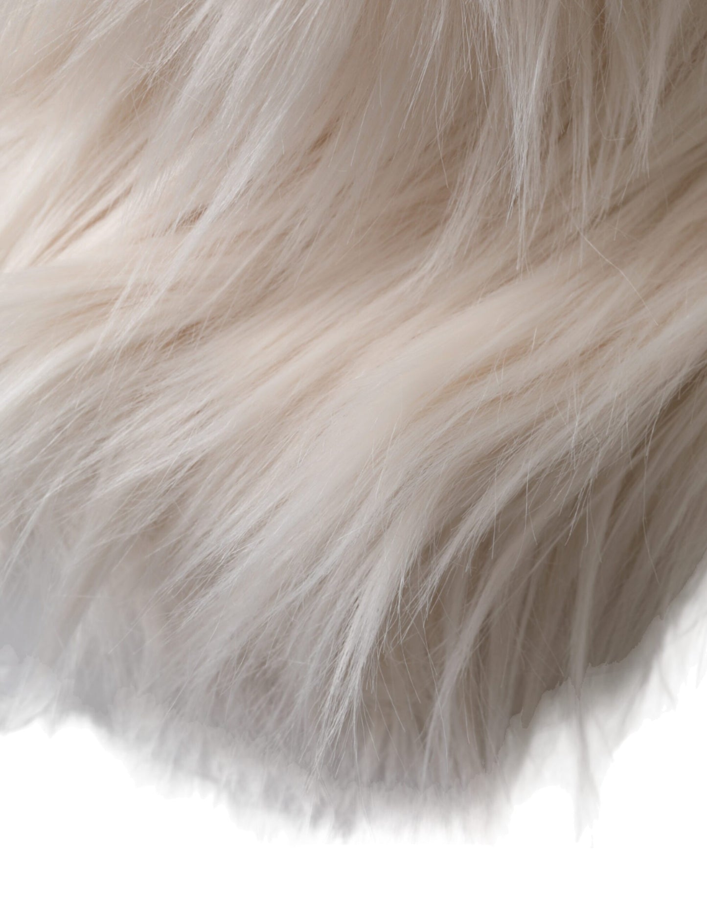 Off White Acrylic Fur Womens Bucket Hat-Dolce & Gabbana-LabelTerrace.com