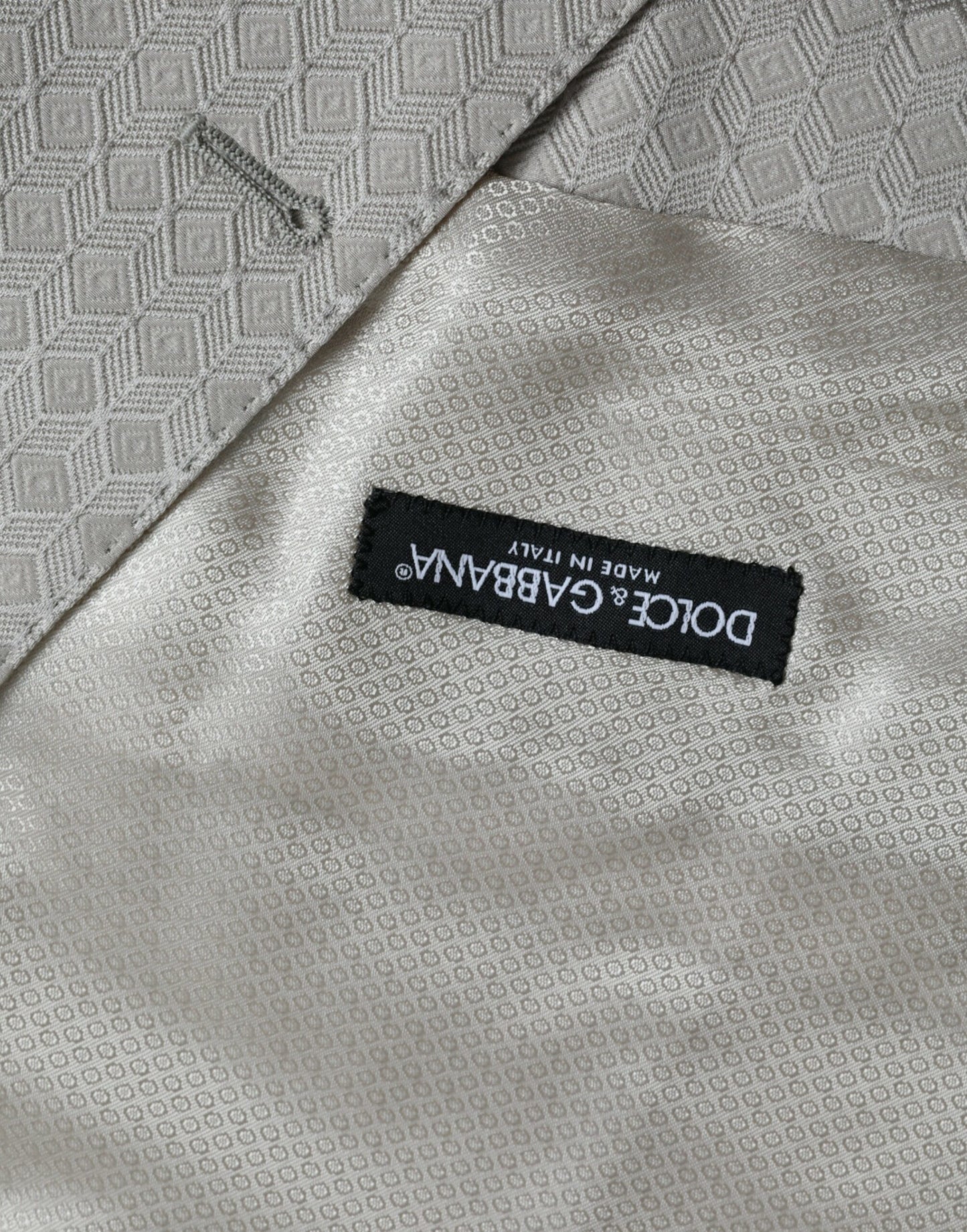 Off White Cotton Waistcoat Dress Formal Vest-Dolce & Gabbana-LabelTerrace.com