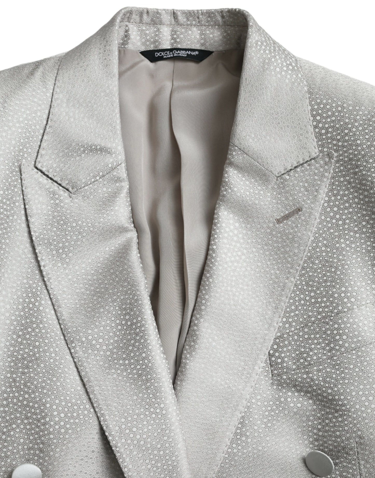Off White MARTINI Double Breasted Coat Blazer-Dolce & Gabbana-LabelTerrace.com