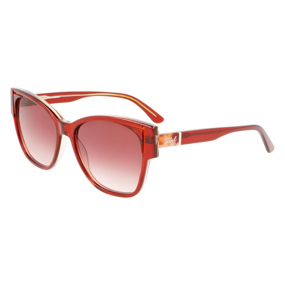 Orange Acetate Sunglasses-Karl Lagerfeld-LabelTerrace.com