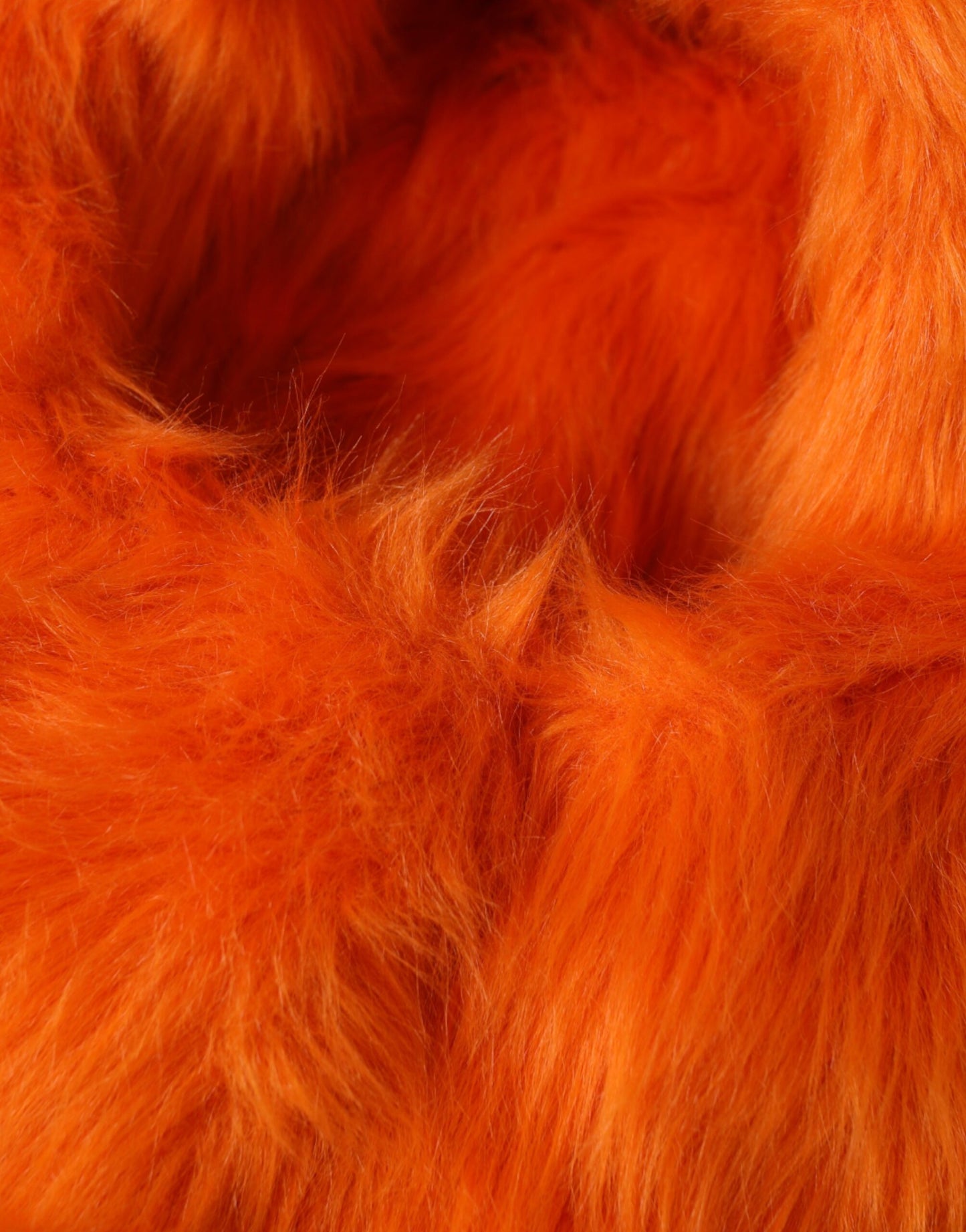 Orange Faux Fur Whole Head Wrap Hat-Dolce & Gabbana-LabelTerrace.com