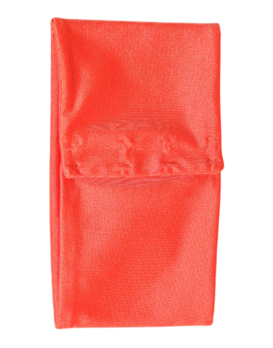 Orange Nylon Stretch Women Neck Warmer Scarf-Dolce & Gabbana-LabelTerrace.com