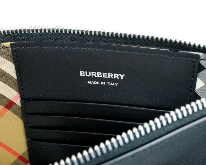 Peyton Monogram Black Leather Pouch Crossbody Bag Purse-Burberry-LabelTerrace.com