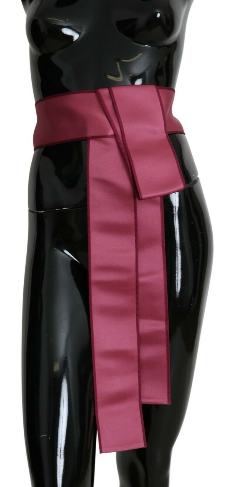 Pink 100% Silk 3 Button Closure Wide Waist Belt-Dolce & Gabbana-LabelTerrace.com