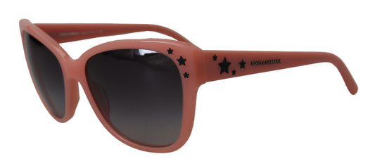 Pink Acetate Frame Stars Embellishment DG4124 Sunglasses-Dolce & Gabbana-LabelTerrace.com